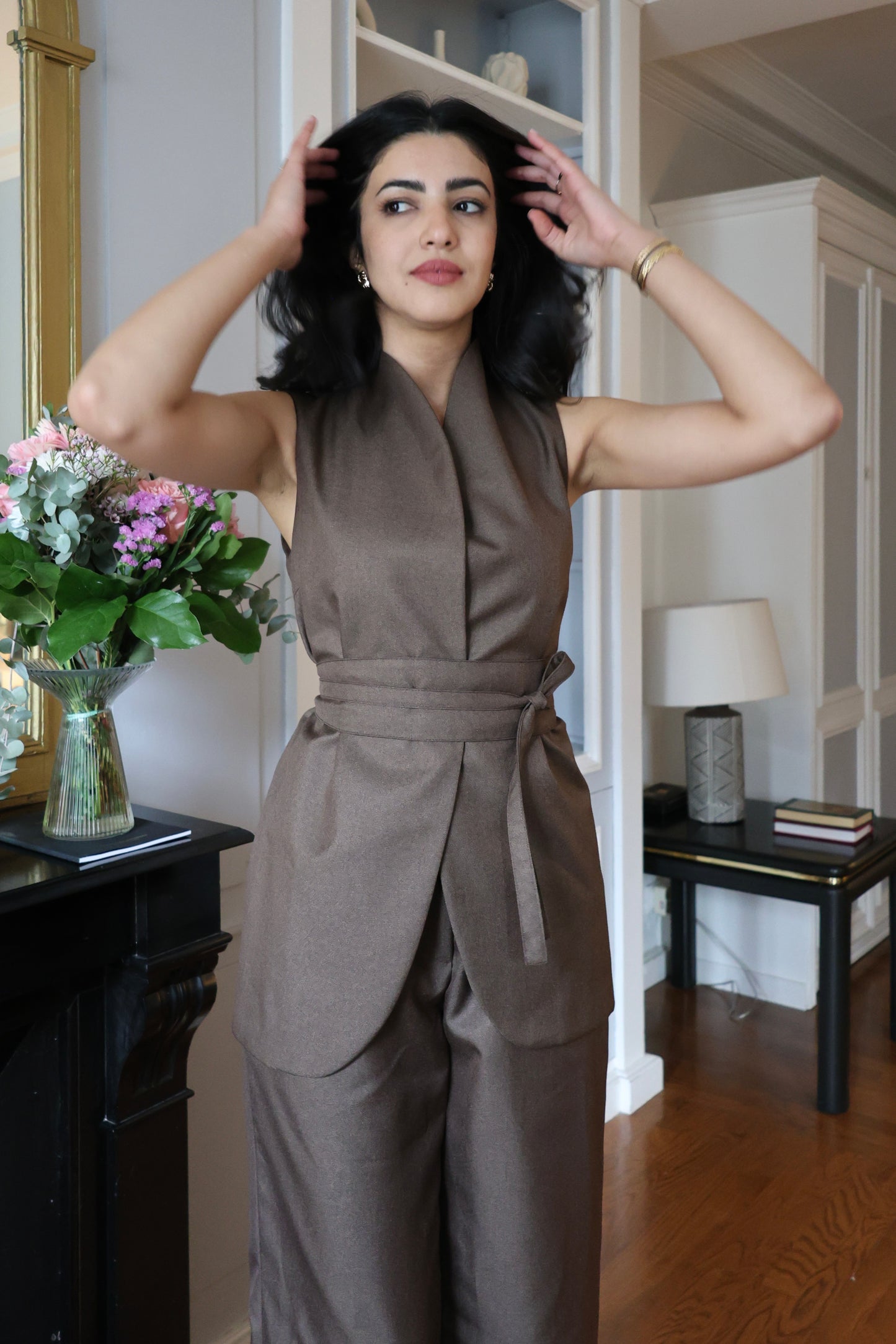 Gilet ceinturé Dina