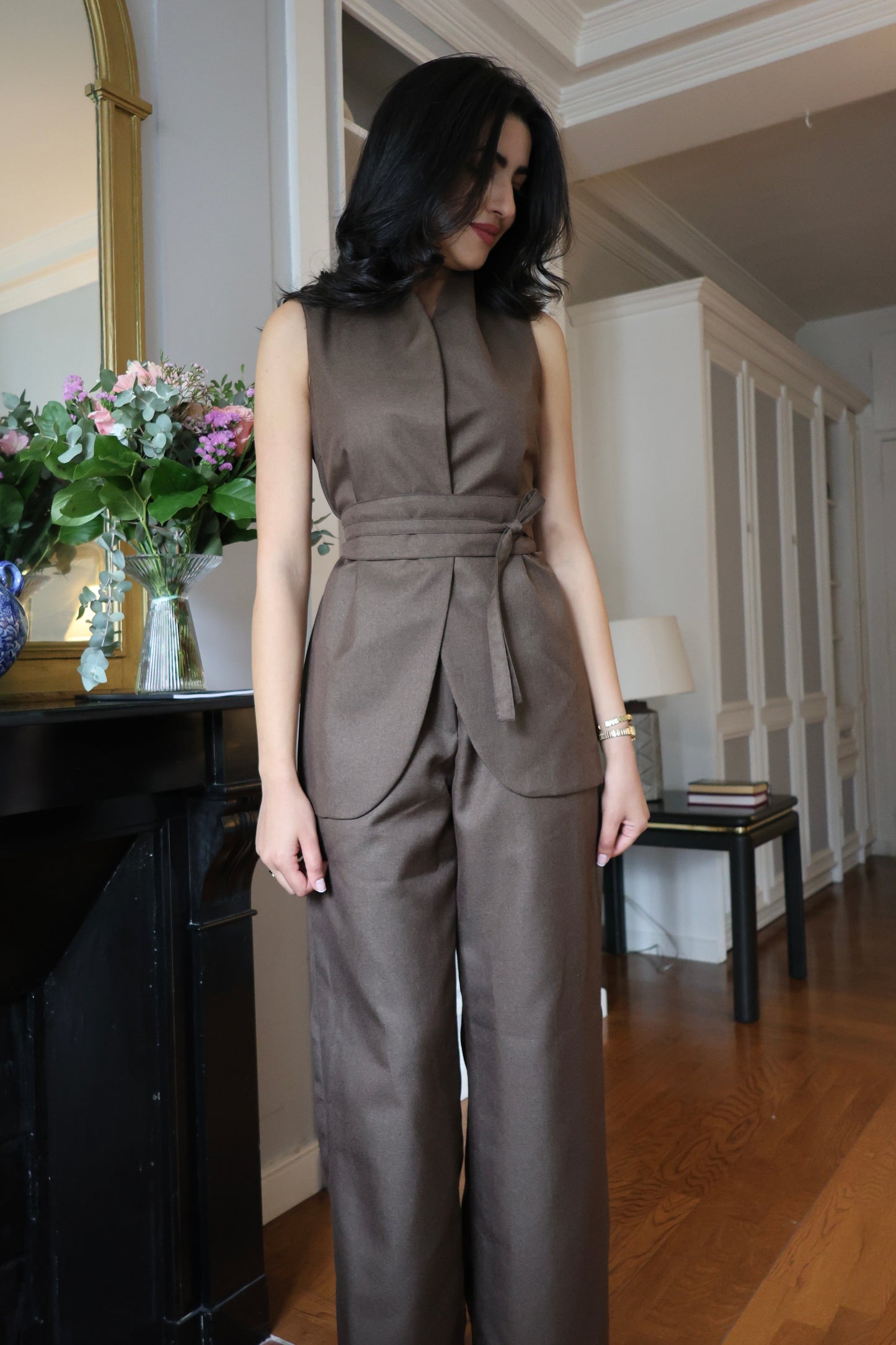 Gilet ceinturé Dina